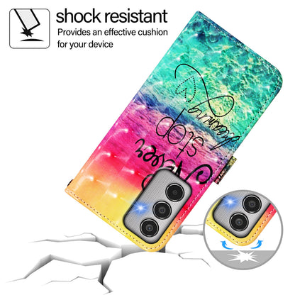 Samsung Galaxy M35 Leather Flip Phone Case with 3D Painted Design, Card Holder, Wallet & Stand Function - Durable Protection & Easy Access