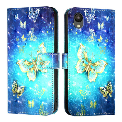 Samsung A03 Core Leather Flip Phone Case with 3D Painted Design, Card Holder, Wallet & Stand Function - Durable Protection & Easy Access