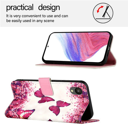 Samsung Galaxy A04 Core Leather Flip Phone Case with 3D Painted Design, Card Holder, Wallet & Stand Function - Durable Protection & Easy Access