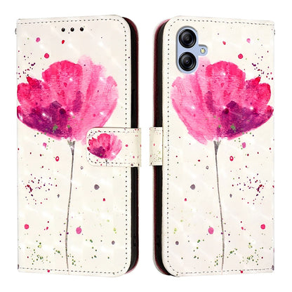 Samsung Galaxy A04e Leather Flip Phone Case with 3D Painted Design, Card Holder, Wallet & Stand Function - Durable Protection & Easy Access