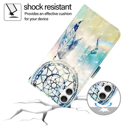 Samsung Galaxy A06 4G Leather Flip Phone Case with 3D Painted Design, Card Holder, Wallet & Stand Function - Durable Protection & Easy Access