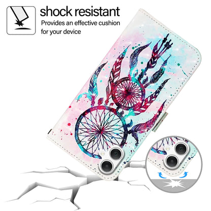 Samsung Galaxy A06 4G Leather Flip Phone Case with 3D Painted Design, Card Holder, Wallet & Stand Function - Durable Protection & Easy Access