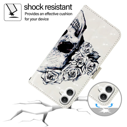 Samsung Galaxy A06 4G Leather Flip Phone Case with 3D Painted Design, Card Holder, Wallet & Stand Function - Durable Protection & Easy Access