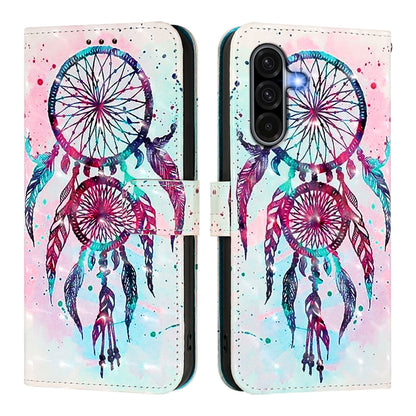 Samsung Galaxy A36 5G Leather Flip Phone Case with 3D Painted Design, Card Holder, Wallet & Stand Function - Durable Protection & Easy Access