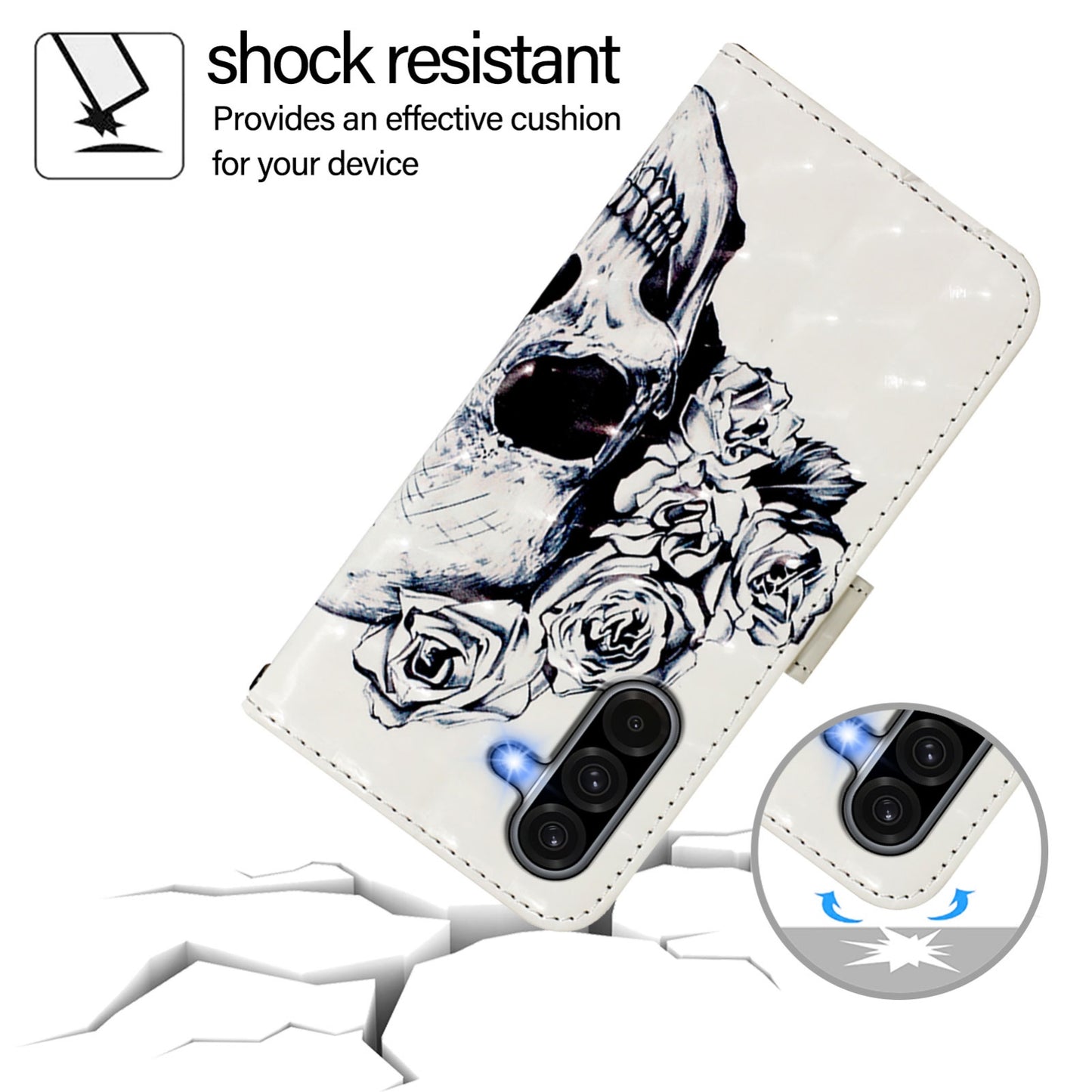 Samsung Galaxy A36 5G Leather Flip Phone Case with 3D Painted Design, Card Holder, Wallet & Stand Function - Durable Protection & Easy Access