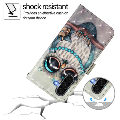 Samsung Galaxy A36 5G Leather Flip Phone Case with 3D Painted Design, Card Holder, Wallet & Stand Function - Durable Protection & Easy Access