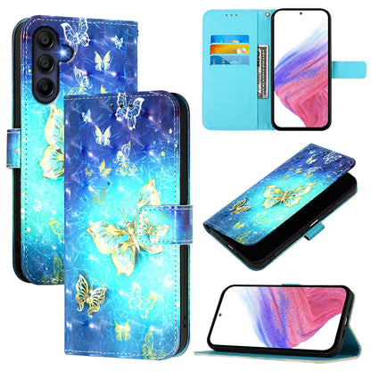 Samsung Galaxy A26 5G Leather Flip Phone Case with 3D Painted Design, Card Holder, Wallet & Stand Function - Durable Protection & Easy Access