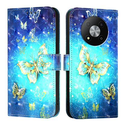 ZTE Blade A73 5G Leather Flip Phone Case with 3D Painted Design, Card Holder, Wallet & Stand Function - Durable Protection & Easy Access
