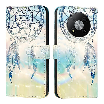 ZTE Blade A73 5G Leather Flip Phone Case with 3D Painted Design, Card Holder, Wallet & Stand Function - Durable Protection & Easy Access