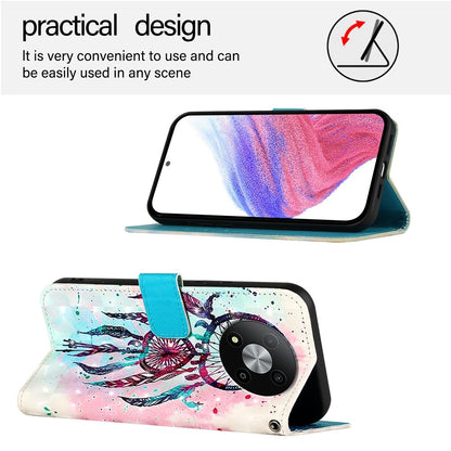 ZTE Blade A73 5G Leather Flip Phone Case with 3D Painted Design, Card Holder, Wallet & Stand Function - Durable Protection & Easy Access