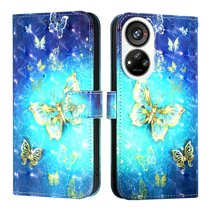 ZTE Blade V40s Leather Flip Phone Case with 3D Painted Design, Card Holder, Wallet & Stand Function - Durable Protection & Easy Access