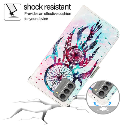 Nokia G400 Leather Flip Phone Case with 3D Painted Design, Card Holder, Wallet & Stand Function - Durable Protection & Easy Access