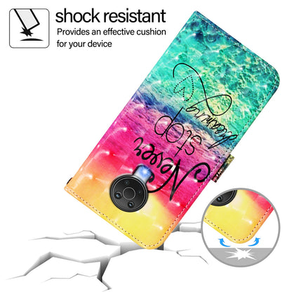 Nokia 6.3 Leather Flip Phone Case with 3D Painted Design, Card Holder, Wallet & Stand Function - Durable Protection & Easy Access