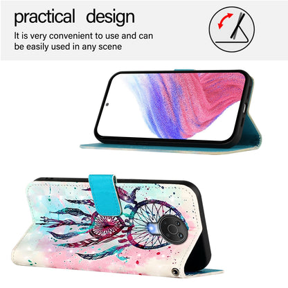 Nokia 6.3 Leather Flip Phone Case with 3D Painted Design, Card Holder, Wallet & Stand Function - Durable Protection & Easy Access