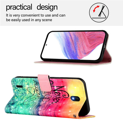 Nokia C1 2nd Edition Leather Flip Phone Case with 3D Painted Design, Card Holder, Wallet & Stand Function - Durable Protection & Easy Access