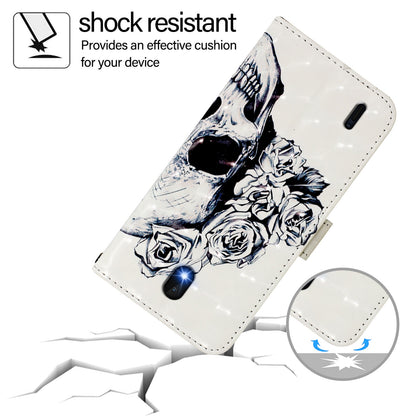 Nokia C01 Plus Leather Flip Phone Case with 3D Painted Design, Card Holder, Wallet & Stand Function - Durable Protection & Easy Access