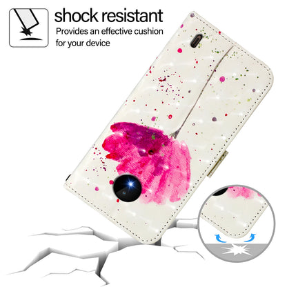 Nokia C20 Leather Flip Phone Case with 3D Painted Design, Card Holder, Wallet & Stand Function - Durable Protection & Easy Access