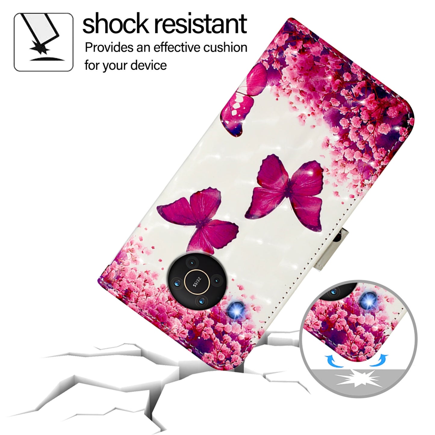 Nokia X10 Leather Flip Phone Case with 3D Painted Design, Card Holder, Wallet & Stand Function - Durable Protection & Easy Access