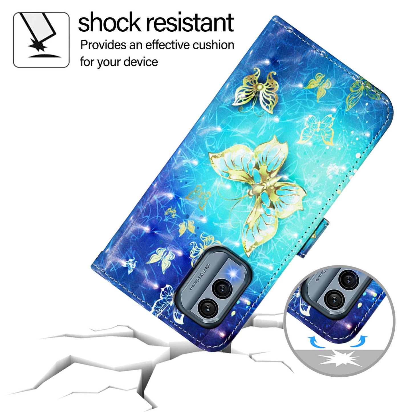 Nokia X30 5G Leather Flip Phone Case with 3D Painted Design, Card Holder, Wallet & Stand Function - Durable Protection & Easy Access