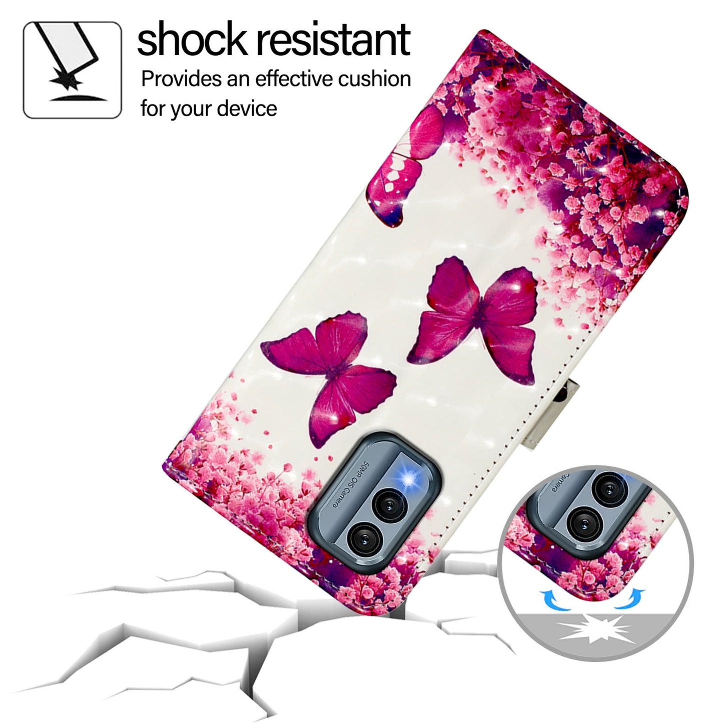 Nokia X30 5G Leather Flip Phone Case with 3D Painted Design, Card Holder, Wallet & Stand Function - Durable Protection & Easy Access