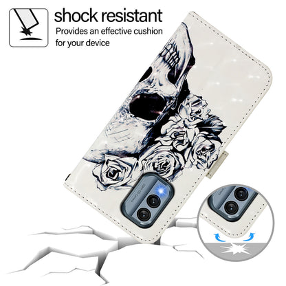 Nokia X30 5G Leather Flip Phone Case with 3D Painted Design, Card Holder, Wallet & Stand Function - Durable Protection & Easy Access