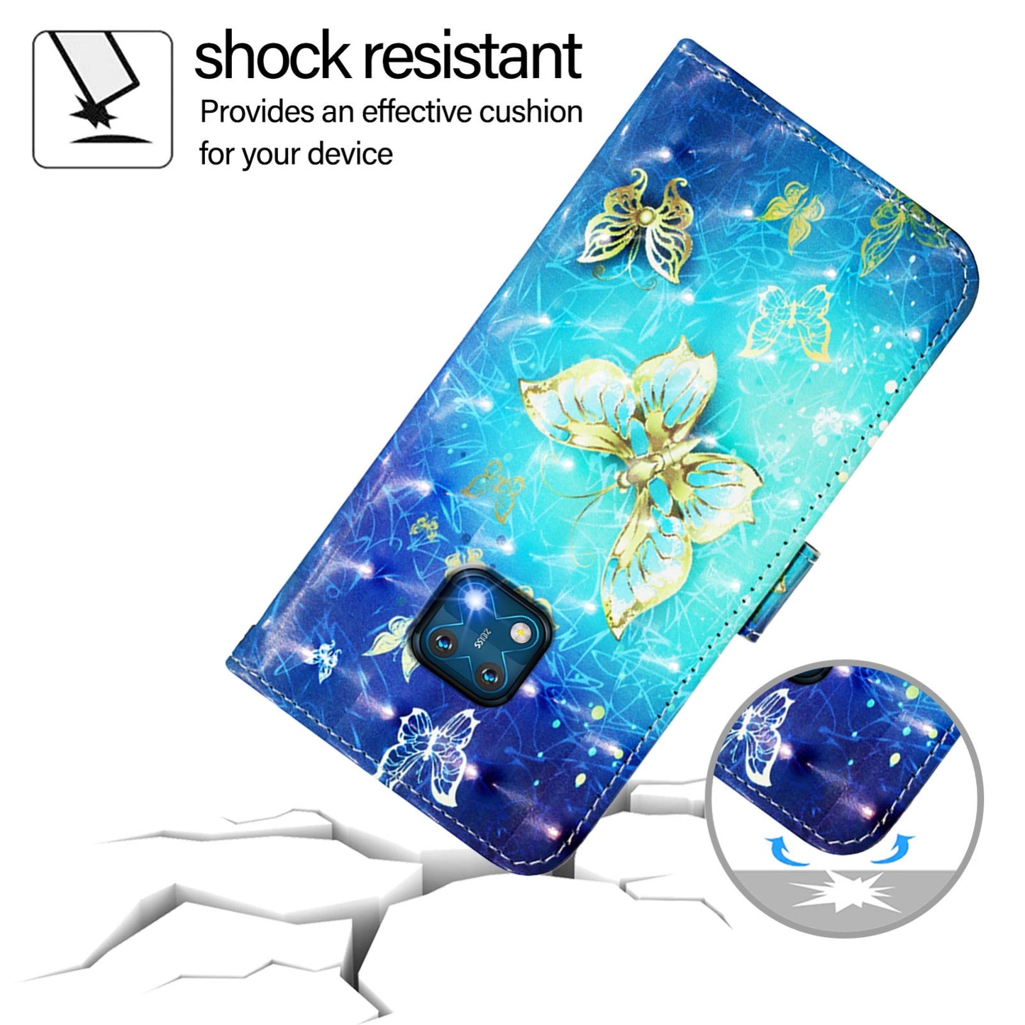 Nokia XR20 Leather Flip Phone Case with 3D Painted Design, Card Holder, Wallet & Stand Function - Durable Protection & Easy Access