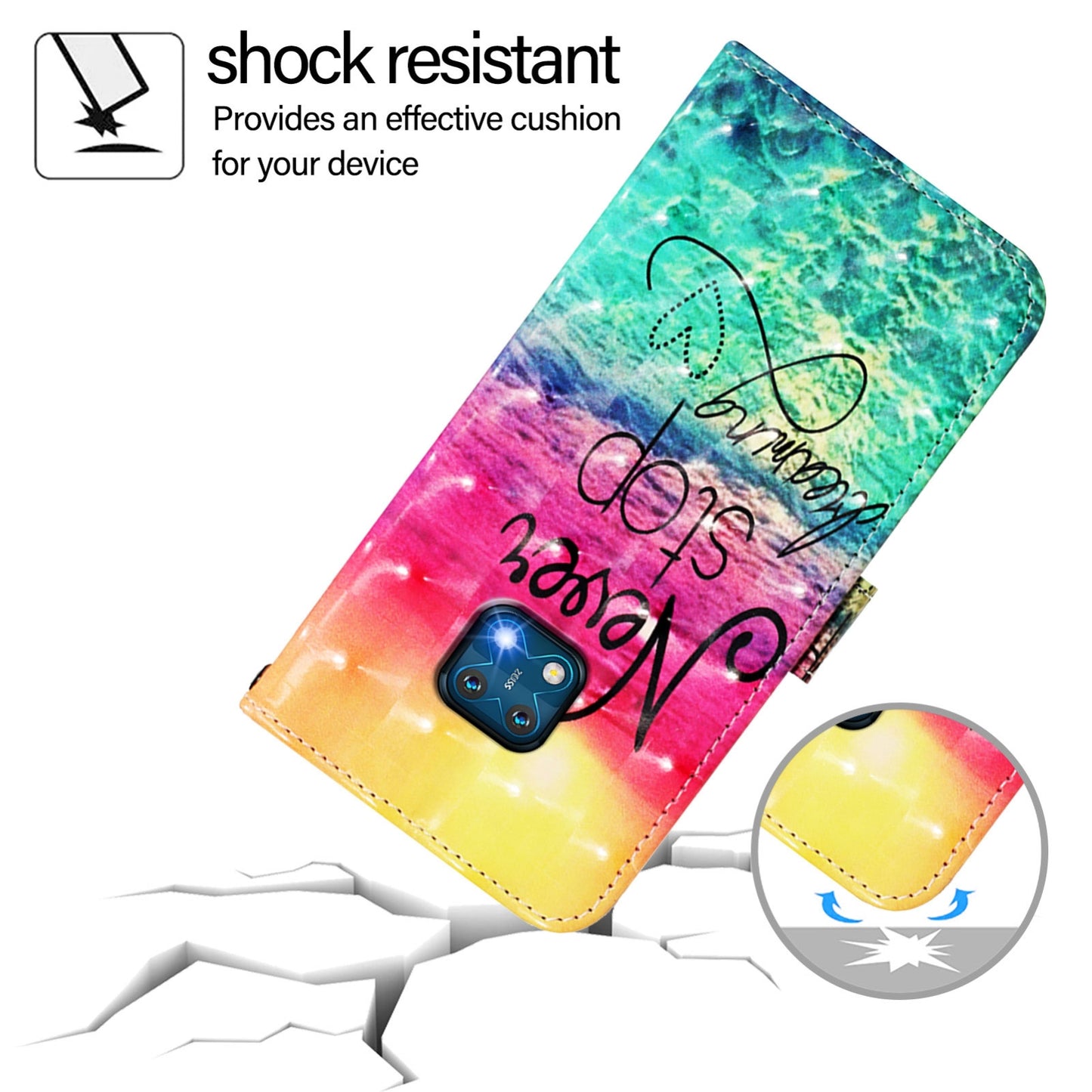 Nokia XR20 Leather Flip Phone Case with 3D Painted Design, Card Holder, Wallet & Stand Function - Durable Protection & Easy Access