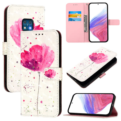 Nokia XR20 Leather Flip Phone Case with 3D Painted Design, Card Holder, Wallet & Stand Function - Durable Protection & Easy Access