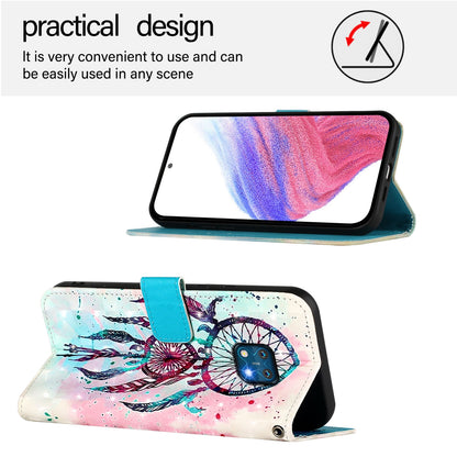 Nokia XR20 Leather Flip Phone Case with 3D Painted Design, Card Holder, Wallet & Stand Function - Durable Protection & Easy Access