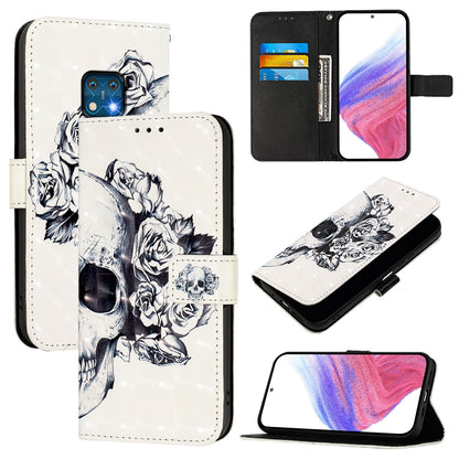Nokia XR20 Leather Flip Phone Case with 3D Painted Design, Card Holder, Wallet & Stand Function - Durable Protection & Easy Access