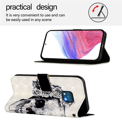 Nokia XR20 Leather Flip Phone Case with 3D Painted Design, Card Holder, Wallet & Stand Function - Durable Protection & Easy Access