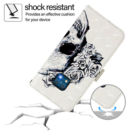 Nokia XR20 Leather Flip Phone Case with 3D Painted Design, Card Holder, Wallet & Stand Function - Durable Protection & Easy Access