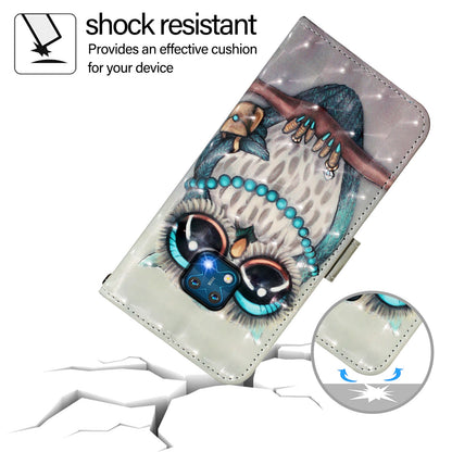 Nokia XR20 Leather Flip Phone Case with 3D Painted Design, Card Holder, Wallet & Stand Function - Durable Protection & Easy Access