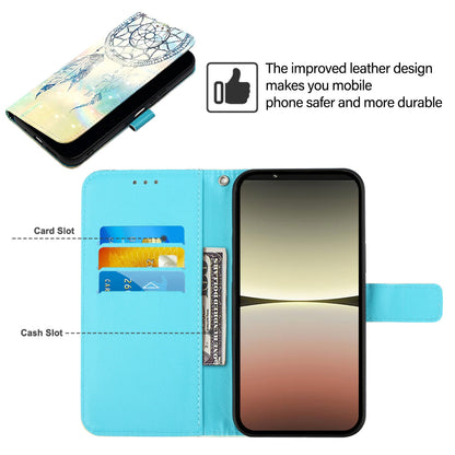 Sony Xperia 1 V Leather Flip Phone Case with 3D Painted Design, Card Holder, Wallet & Stand Function - Durable Protection & Easy Access