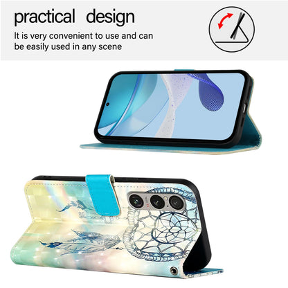 Sony Xperia 1 VI Leather Flip Phone Case with 3D Painted Design, Card Holder, Wallet & Stand Function - Durable Protection & Easy Access