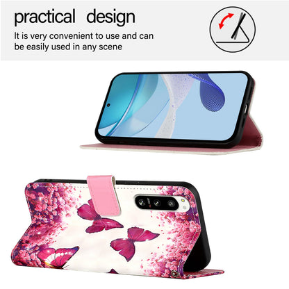 Sony Xperia 5 IV Leather Flip Phone Case with 3D Painted Design, Card Holder, Wallet & Stand Function - Durable Protection & Easy Access