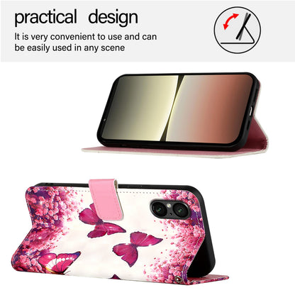 Sony Xperia 5 V Leather Flip Phone Case with 3D Painted Design, Card Holder, Wallet & Stand Function - Durable Protection & Easy Access