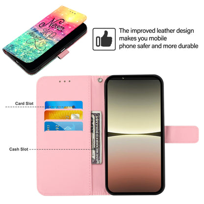 Sony Xperia 10 V Leather Flip Phone Case with 3D Painted Design, Card Holder, Wallet & Stand Function - Durable Protection & Easy Access