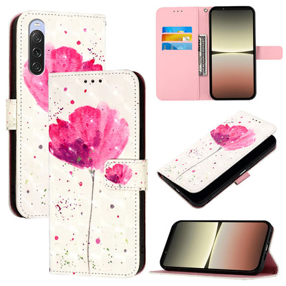 Sony Xperia 10 V Leather Flip Phone Case with 3D Painted Design, Card Holder, Wallet & Stand Function - Durable Protection & Easy Access