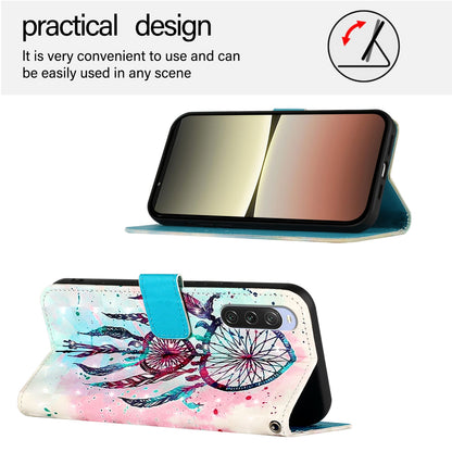 Sony Xperia 10 V Leather Flip Phone Case with 3D Painted Design, Card Holder, Wallet & Stand Function - Durable Protection & Easy Access