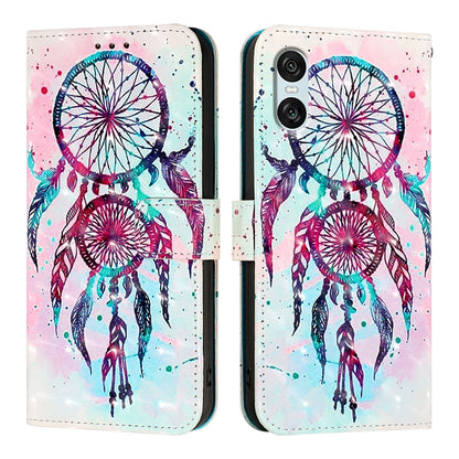 Sony Xperia 10 VI Leather Flip Phone Case with 3D Painted Design, Card Holder, Wallet & Stand Function - Durable Protection & Easy Access