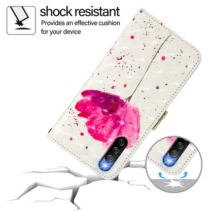 Sony Xperia 10 IV Leather Flip Phone Case with 3D Painted Design, Card Holder, Wallet & Stand Function - Durable Protection & Easy Access