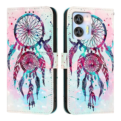 Oukitel C36 Leather Flip Phone Case with 3D Painted Design, Card Holder, Wallet & Stand Function - Durable Protection & Easy Access