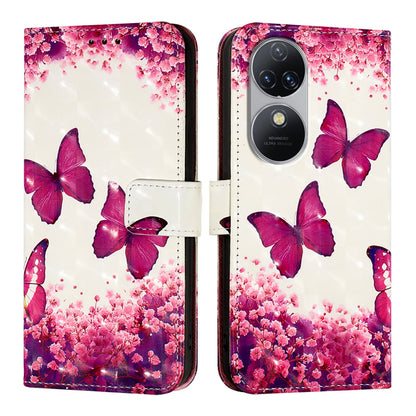 Oukitel C38 Leather Flip Phone Case with 3D Painted Design, Card Holder, Wallet & Stand Function - Durable Protection & Easy Access