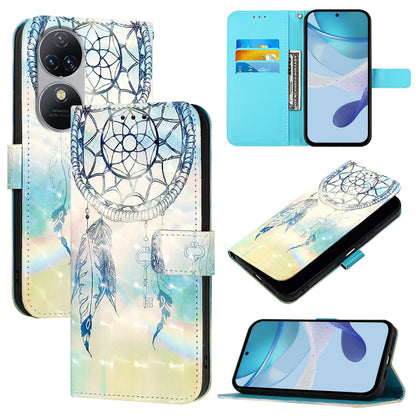 Oukitel C38 Leather Flip Phone Case with 3D Painted Design, Card Holder, Wallet & Stand Function - Durable Protection & Easy Access