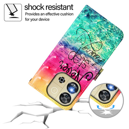 Oukitel C57s Leather Flip Phone Case with 3D Painted Design, Card Holder, Wallet & Stand Function - Durable Protection & Easy Access