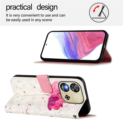 Oukitel C57s Leather Flip Phone Case with 3D Painted Design, Card Holder, Wallet & Stand Function - Durable Protection & Easy Access