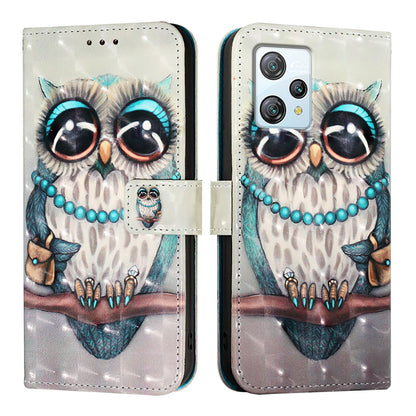 Blackview A53 Leather Flip Phone Case with 3D Painted Design, Card Holder, Wallet & Stand Function - Durable Protection & Easy Access