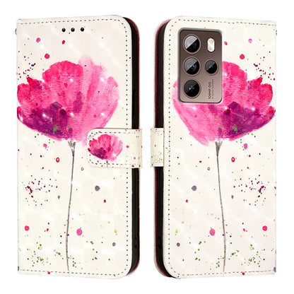 HTC U24 Pro Leather Flip Phone Case with 3D Painted Design, Card Holder, Wallet & Stand Function - Durable Protection & Easy Access