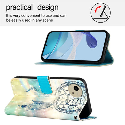 Sharp Aquos wish4 Leather Flip Phone Case with 3D Painted Design, Card Holder, Wallet & Stand Function - Durable Protection & Easy Access